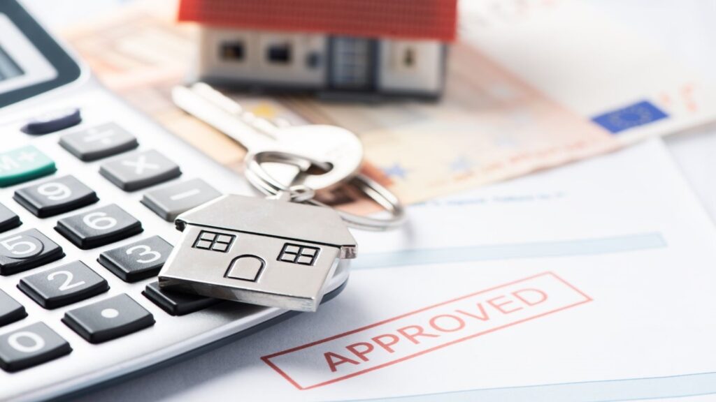 Mortgage approved image from canva