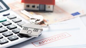 Mortgage approved image from canva